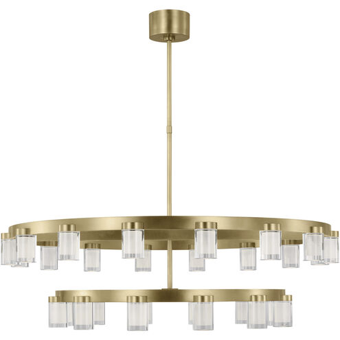 Kelly Wearstler Esfera LED 44 inch Natural Brass Chandelier Ceiling Light