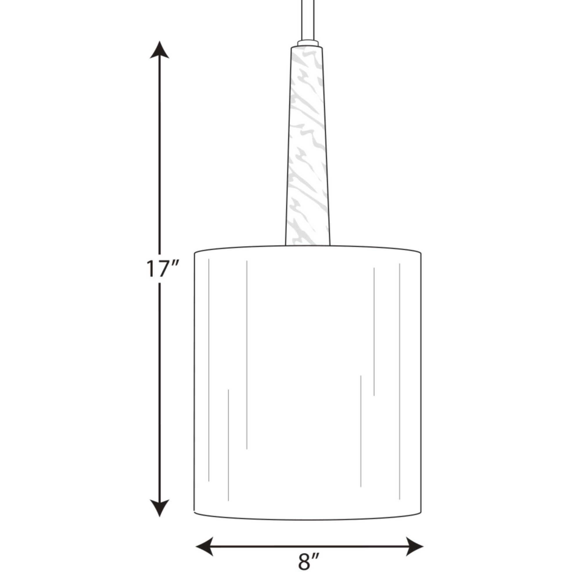 Santa Barbara 1 Light 8 inch Vintage Gold Mini-Pendant Ceiling Light, Design Series