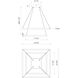 Piazza LED 23.63 inch White Chandelier Ceiling Light