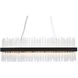 Dallas 24 Light 42 inch Black Linear Chandelier Ceiling Light