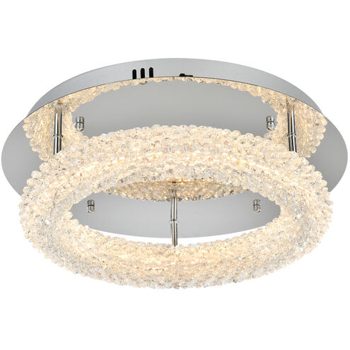Bowen 1 Light 18 inch Chrome Flush Mount Ceiling Light