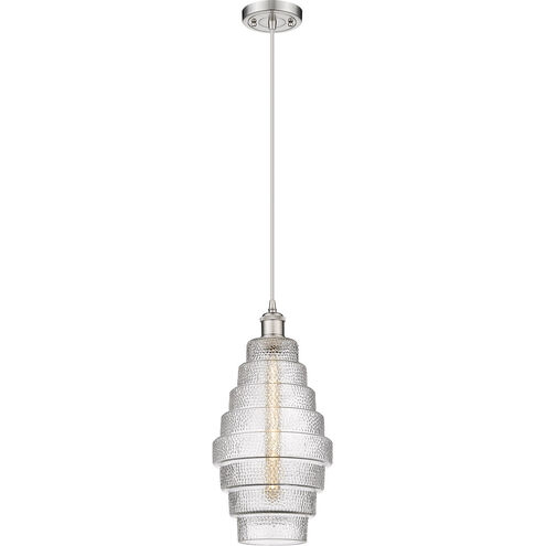 Ballston Cascade LED 8 inch Brushed Satin Nickel Mini Pendant Ceiling Light