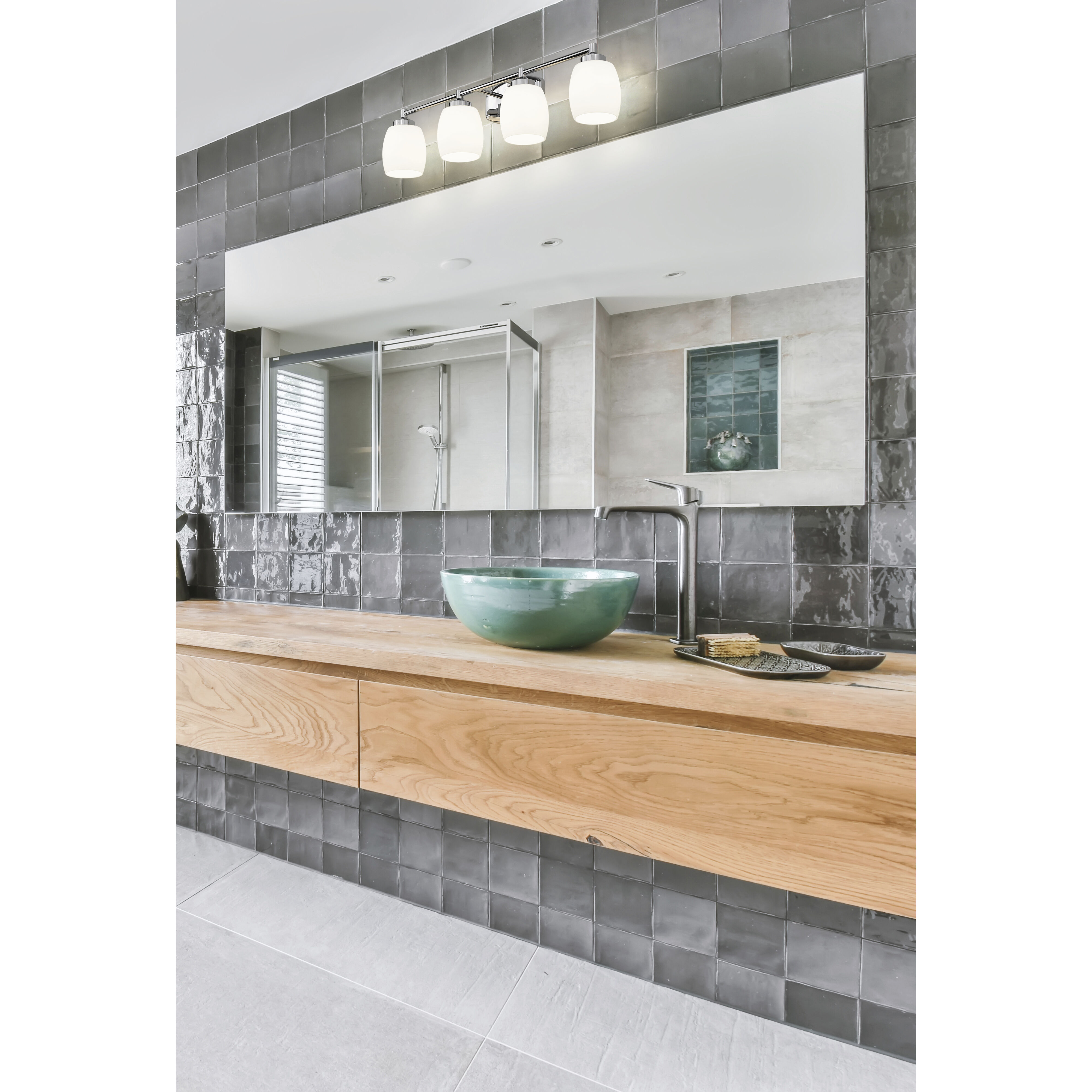 Kendrick 4 Light 31.25 inch Chrome Bath Vanity Light Wall Light