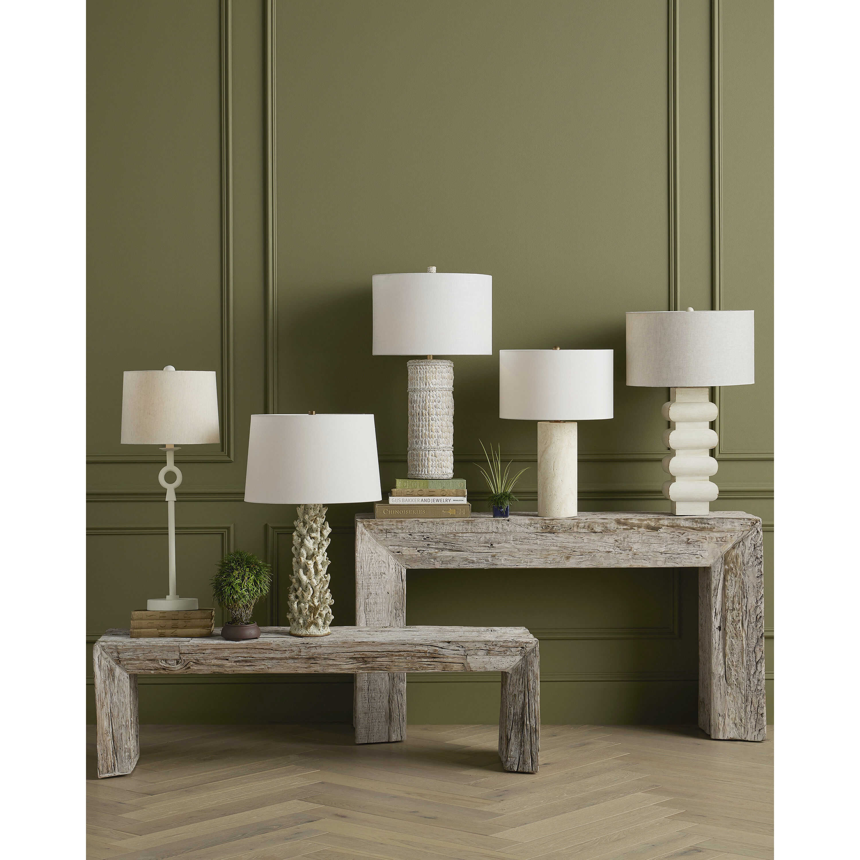 Vespera 25.5 inch 150 watt Antique Brass Table Lamp Portable Light