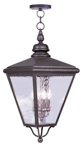 Cambridge 4 Light 14 inch Bronze Outdoor Pendant Lantern