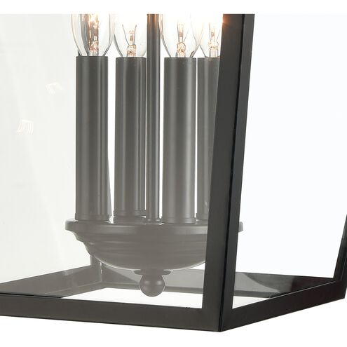Main Street 4 Light 23 inch Black Outdoor Wall Sconce