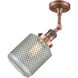 Franklin Restoration Stanton 1 Light 6 inch Antique Copper Semi-Flush Mount Ceiling Light, Franklin Restoration