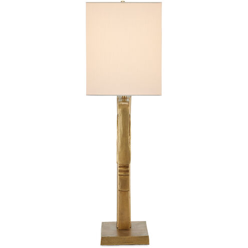 Thebes 30 inch 100 watt Antique Brass Table Lamp Portable Light