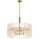 Klaus 8 Light 25.5 inch Antique Brass Chandelier Ceiling Light