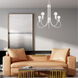 Bari 5 Light 25 inch White Chandelier Ceiling Light