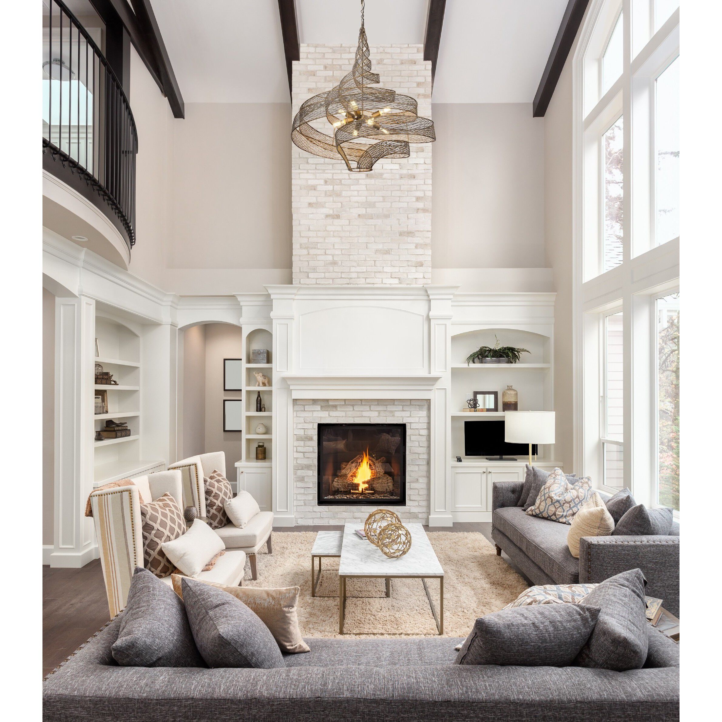 Flow 8 Light 36 inch Hammered Ore Pendant Ceiling Light