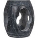 Legend 16.5 X 13.5 inch Black Marble Side Table/Stool