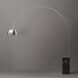 Iconic 95 inch 100 watt Satin Nickel and Black Arc Floor Lamp Portable Light