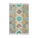Bonifate 36 X 24 inch Teal/Mustard/Medium Gray/Light Gray/Charcoal/Aqua Rugs, Rectangle