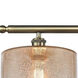 Ballston Cobbleskill 3 Light 36 inch Antique Brass Island Light Ceiling Light in Mercury Glass