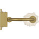 Geode 3 Light 21.5 inch Satin Brushed Gold Outdoor Wall Light
