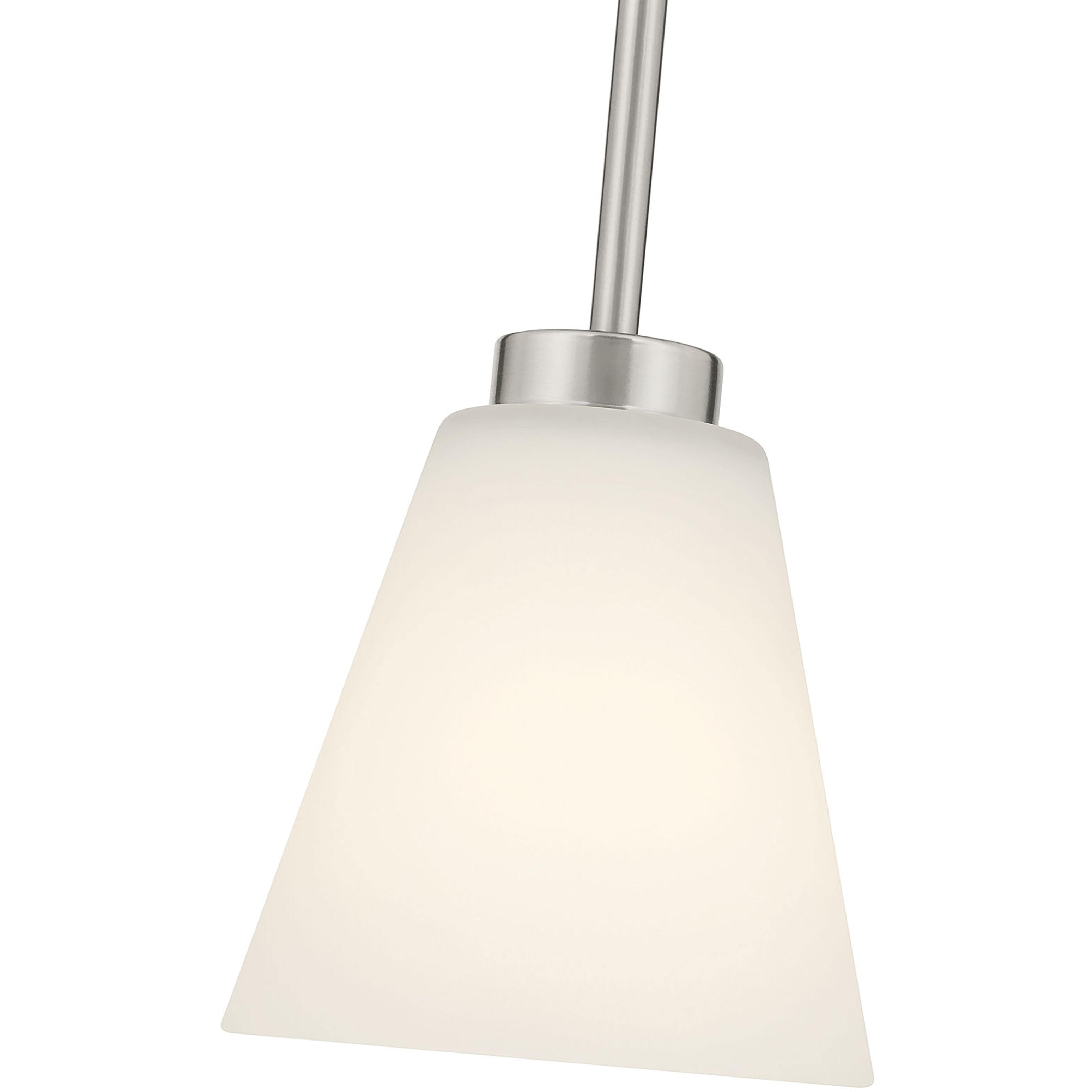 Strayhan 1 Light 5.75 inch Brushed Nickel Mini Pendant Ceiling Light