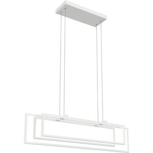 Jestin LED 38 inch White Chandelier Ceiling Light, Linear (Single)