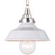 Maine 1 Light 8.5 inch White Pendant Ceiling Light, Small