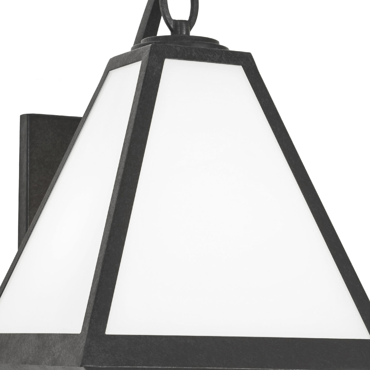Glacier 2 Light 16.75 inch Black Charcoal Outdoor Sconce in White