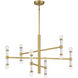 Kingsburg 12 Light 32 inch Warm Brass Chandelier Ceiling Light