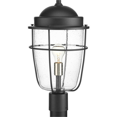 Holcombe 1 Light 18 inch Textured Black Outdoor Post Lantern