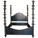 Ferret Hand Rubbed Black Bed, Queen
