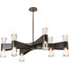 Bellis 12 Light 48.4 inch Dark Smoke Chandelier Ceiling Light