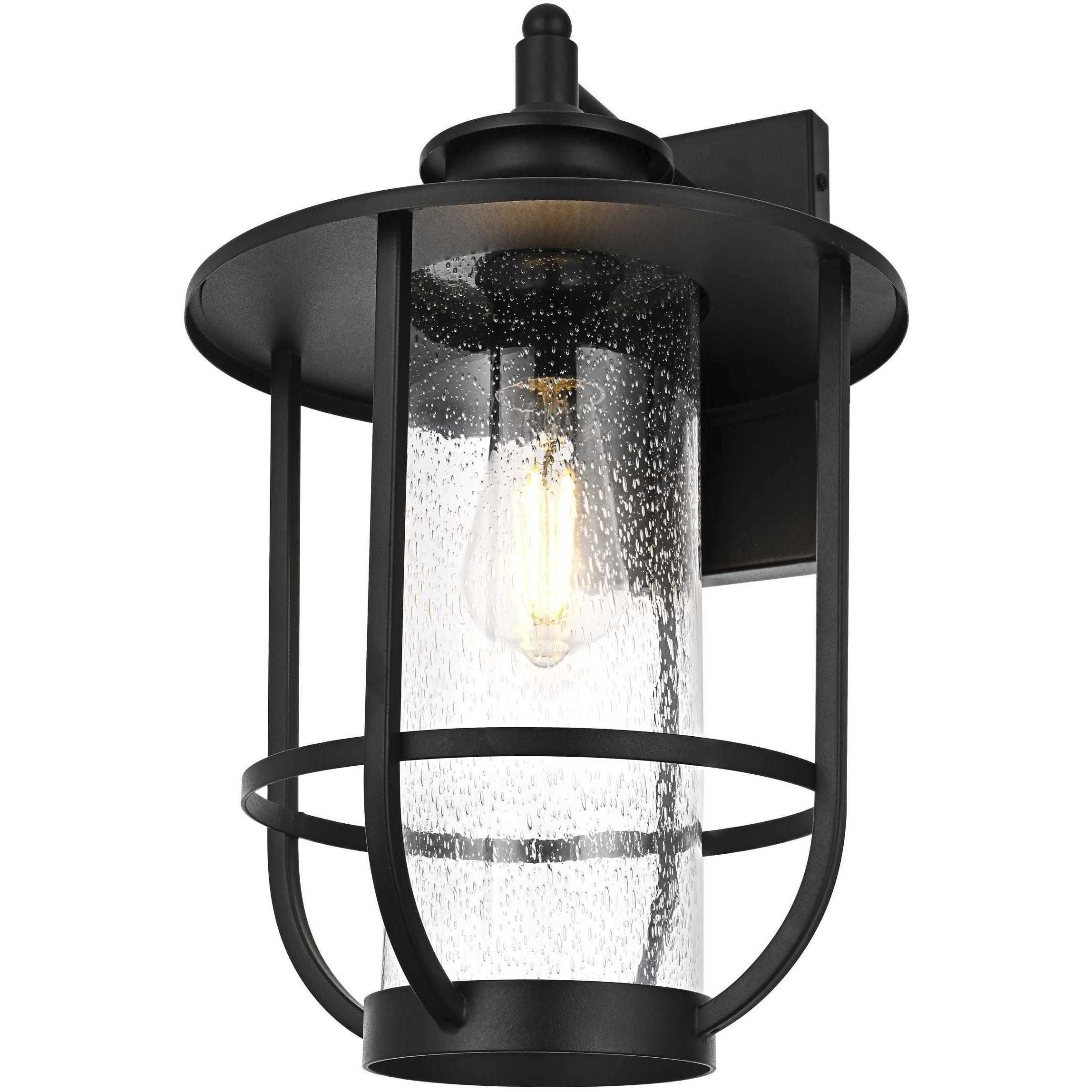 Janney 1 Light 17 inch Black Outdoor Wall Sconce