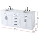 Alden 72 X 35 inch White Bathroom Vanity Cabinet