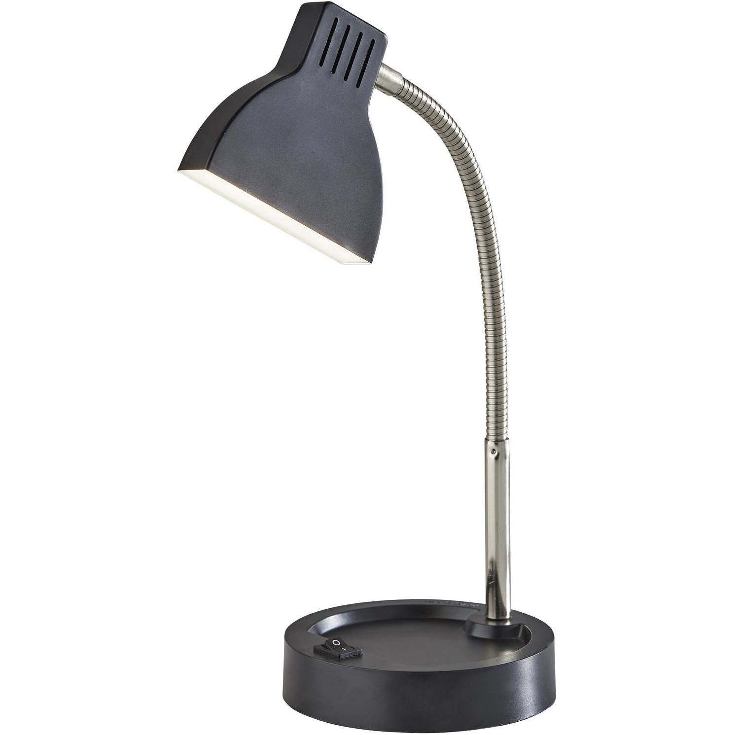 Slender 13.5 inch 4.00 watt Black Desk Lamp Portable Light, Simplee Adesso