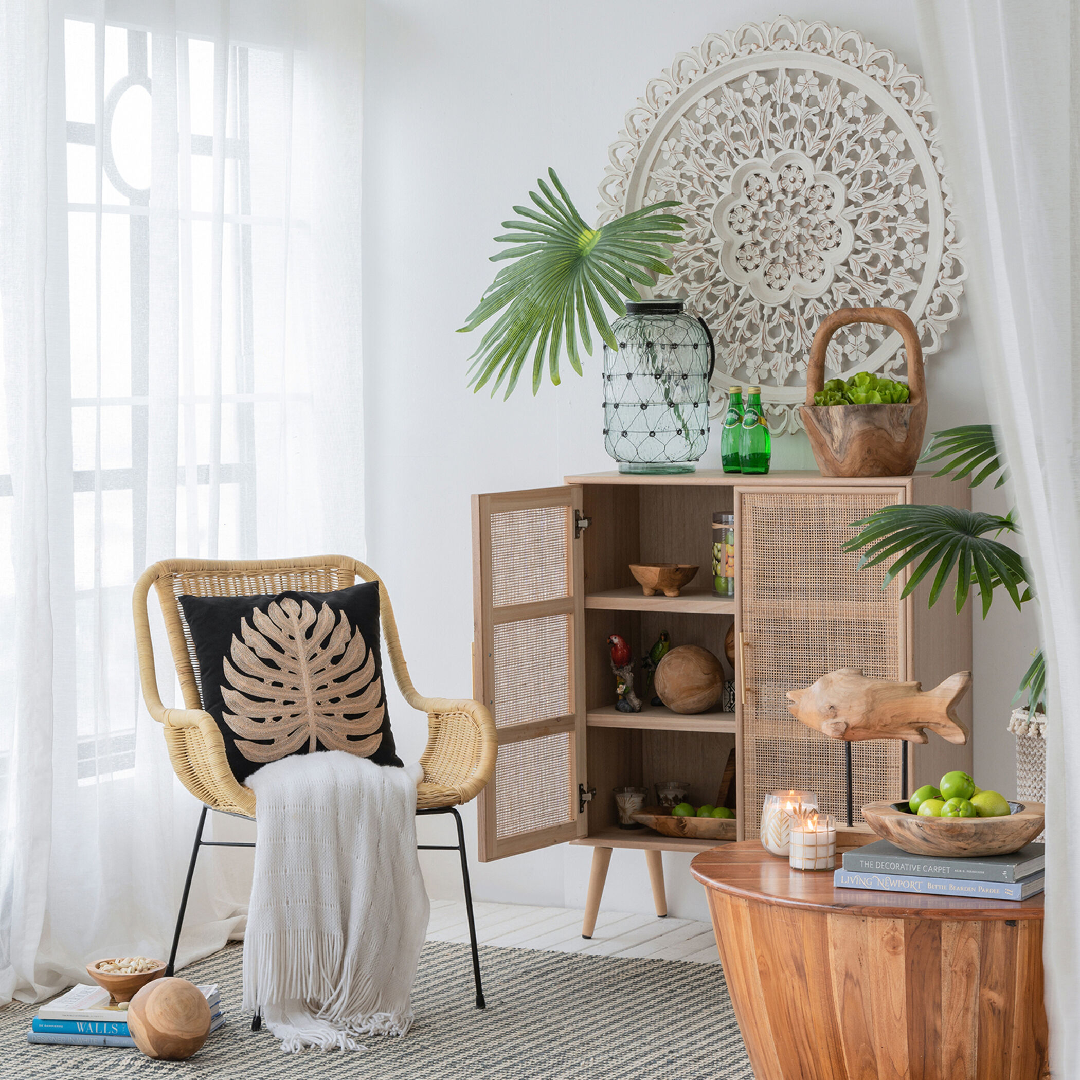 Anita Natural Decorative Ball, Set of 3