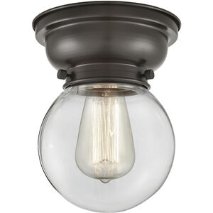 Aditi Beacon LED 6 inch Oil Rubbed Bronze Flush Mount Ceiling Light in Clear Glass, Aditi