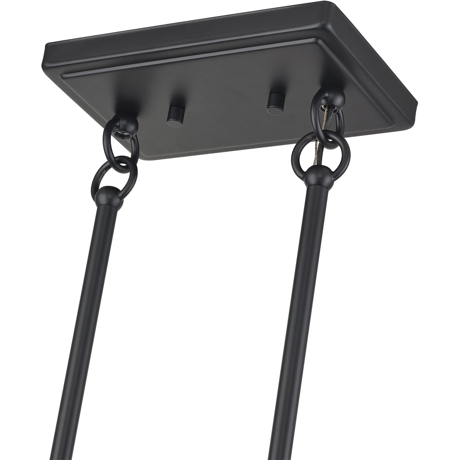 Weavington 3 Light 30 inch Black Linear Chandelier Ceiling Light, Medium