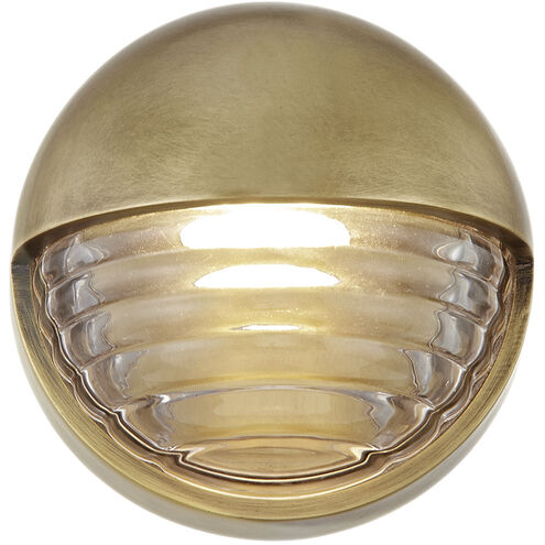 Palais LED 5.63 inch Vintage Brass Bath Vanity Light Wall Light
