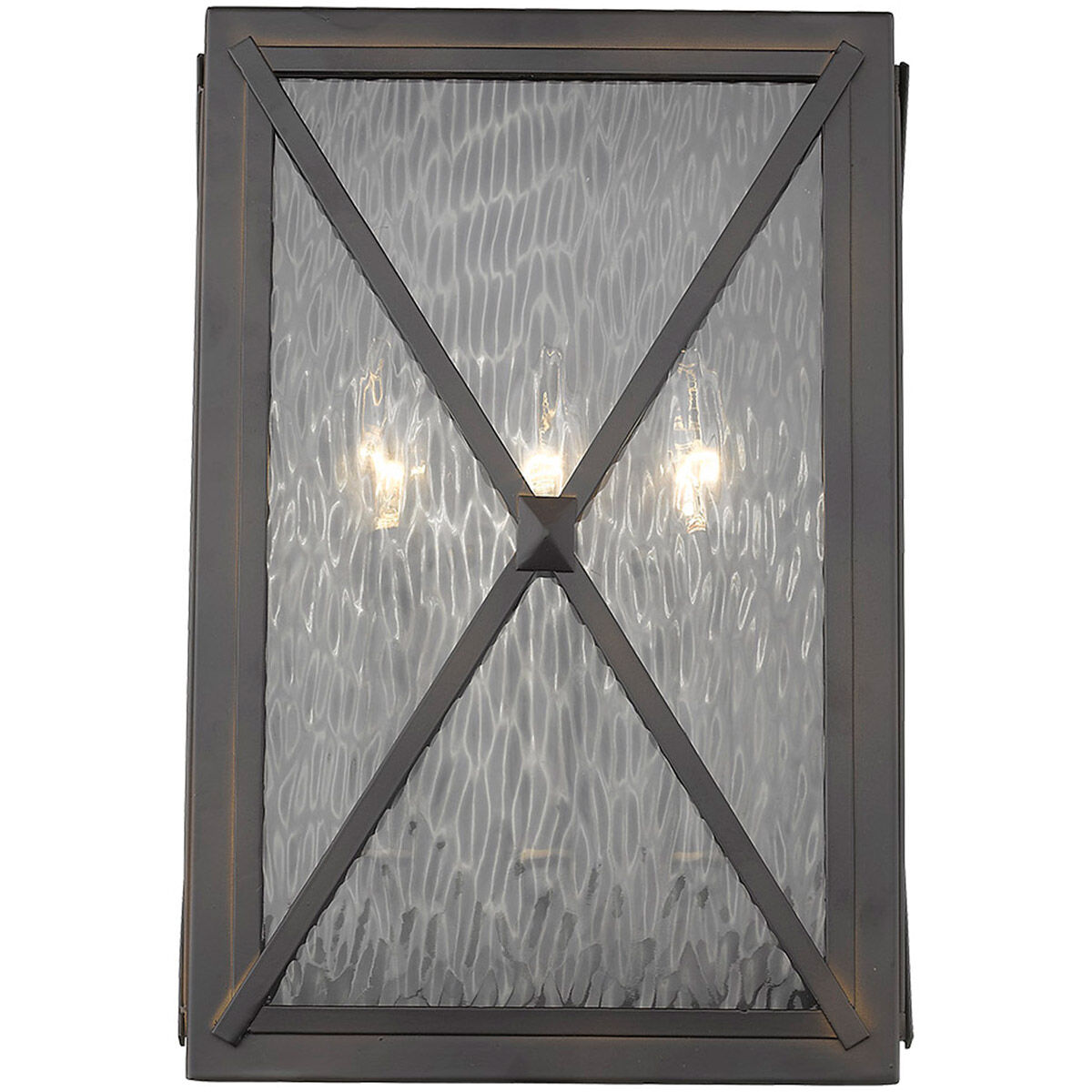 Brooklyn 3 Light 15 inch Oil-Rubbed Bronze Exterior Wall Mount