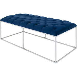 Savoy Dark Blue Upholstered Bench