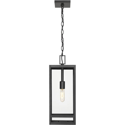 Nuri 1 Light 7.5 inch Black Outdoor Chain Mount Ceiling Fixture