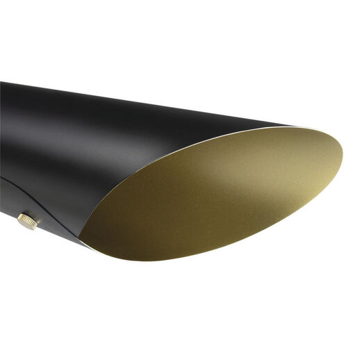 Vest 60.5 inch 60 watt Blackened Brass and Natural Brass Floor Lamp Portable Light