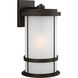 Wilburn 1 Light 24 inch Antique Bronze Outdoor Wall Lantern, Extra Large