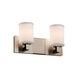 Textile LED 15 inch Polished Chrome Bath Bar Wall Light
