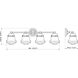 Vaughn 4 Light 31.5 inch Chrome Vanity Wall Light