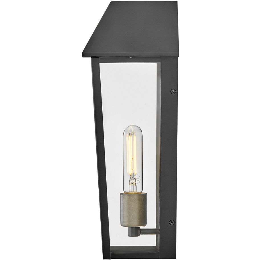 Maclin 1 Light 15.25 inch Black Outdoor Wall Mount