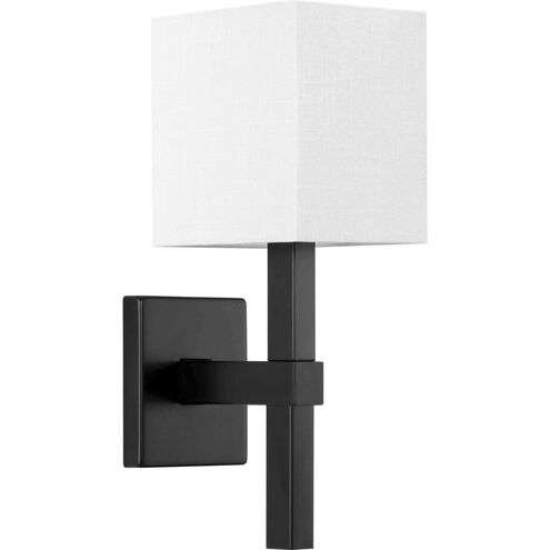 Metro 1 Light 7 inch Matte Black Wall Sconce Wall Light, Design Series