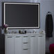Track 60 X 42 inch Black LED Lighted Mirror, Vanita by Oxygen
