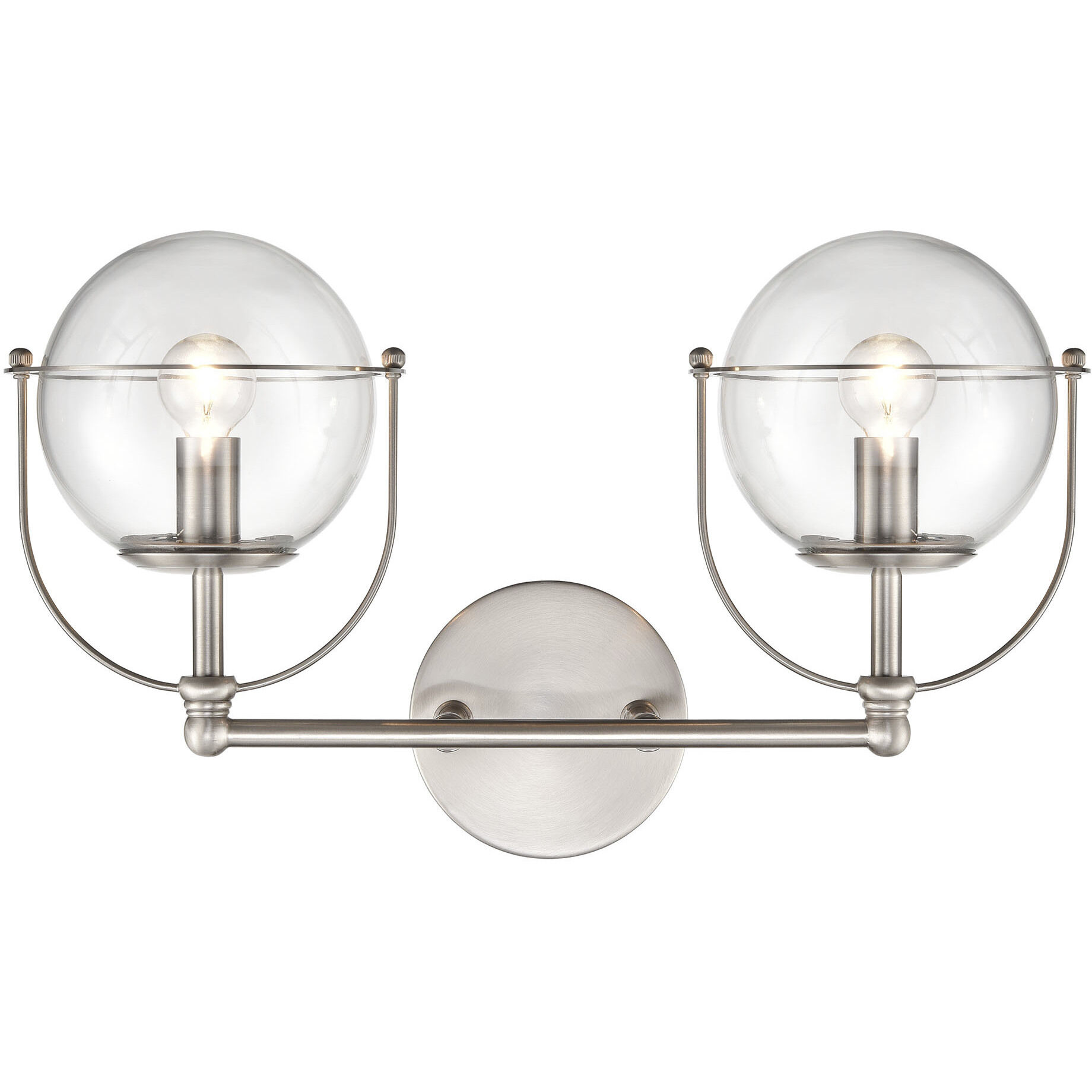 Langford 2 Light 17 inch Satin Nickel Vanity Light Wall Light