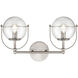 Langford 2 Light 17 inch Satin Nickel Vanity Light Wall Light