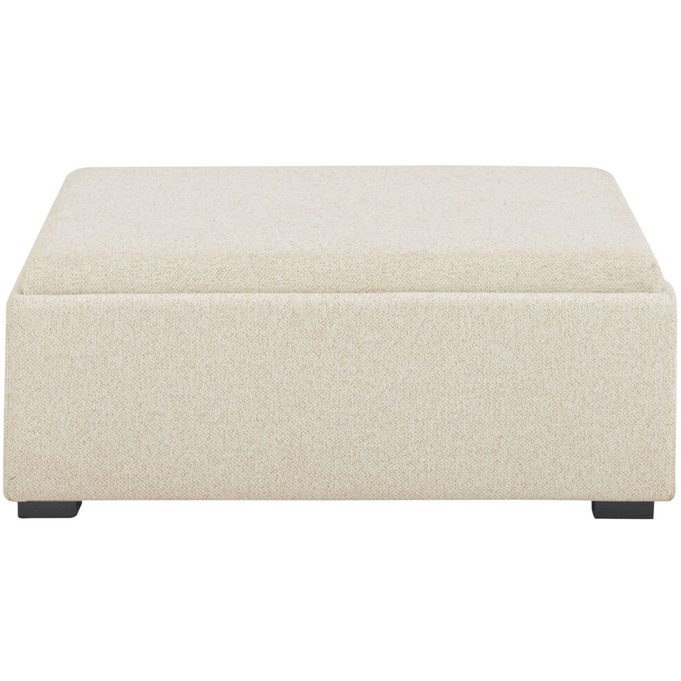 Montana 13.4 inch White Storage Ottoman
