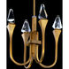 Beyond Plumeria LED 12 inch Aged Brass Pendant Ceiling Light