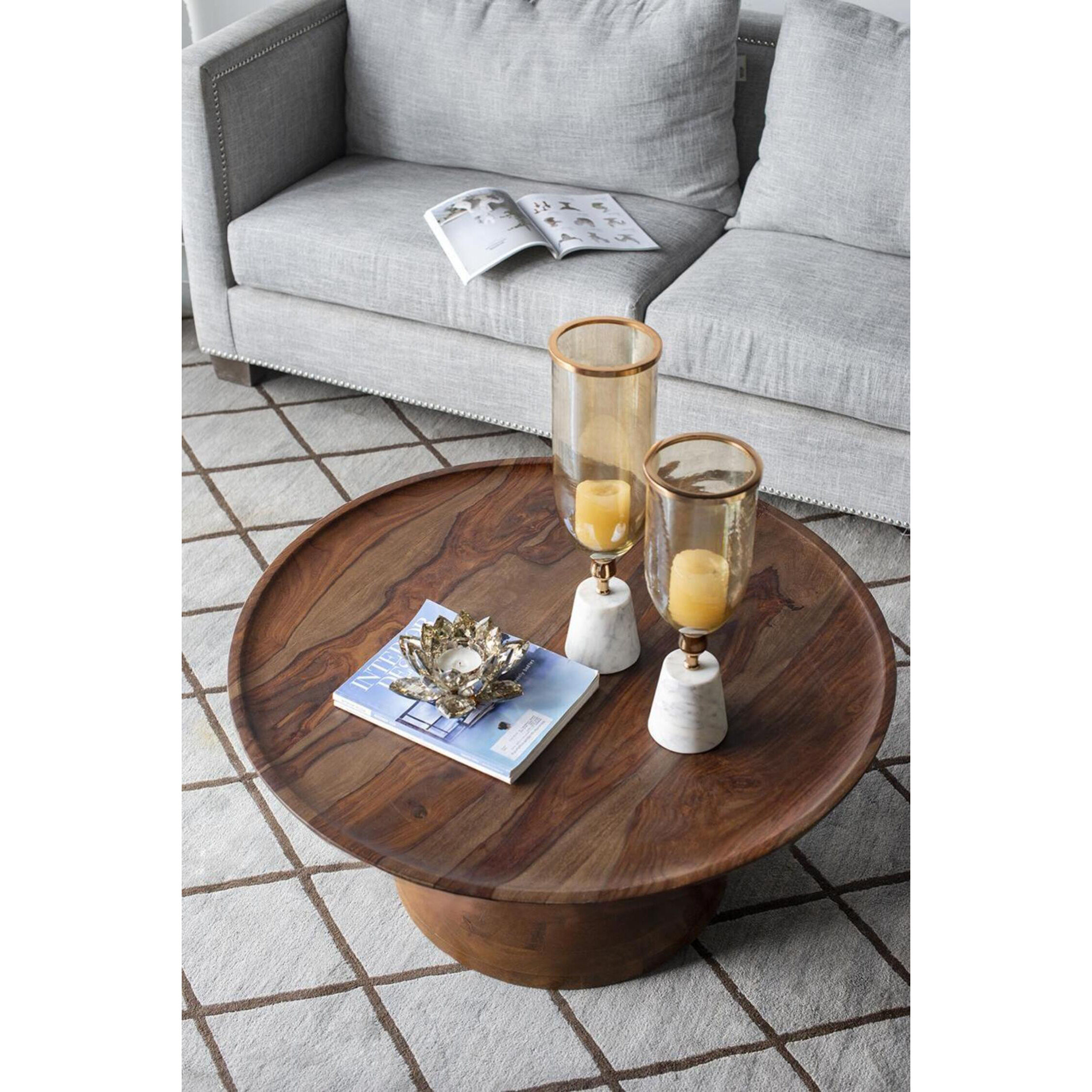 Lotus 8.7 X 3.5 inch Candleholder